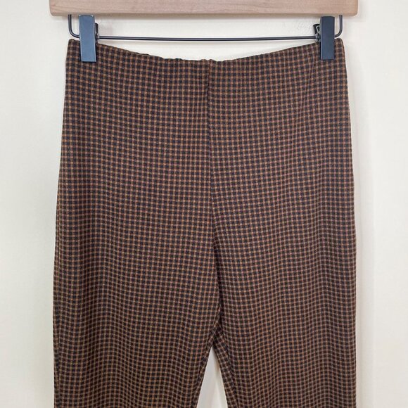 Elodie Nordstrom S Brown Trouser Checkered Plaid Pull On Pants‎ Size Small - Picture 1 of 6
